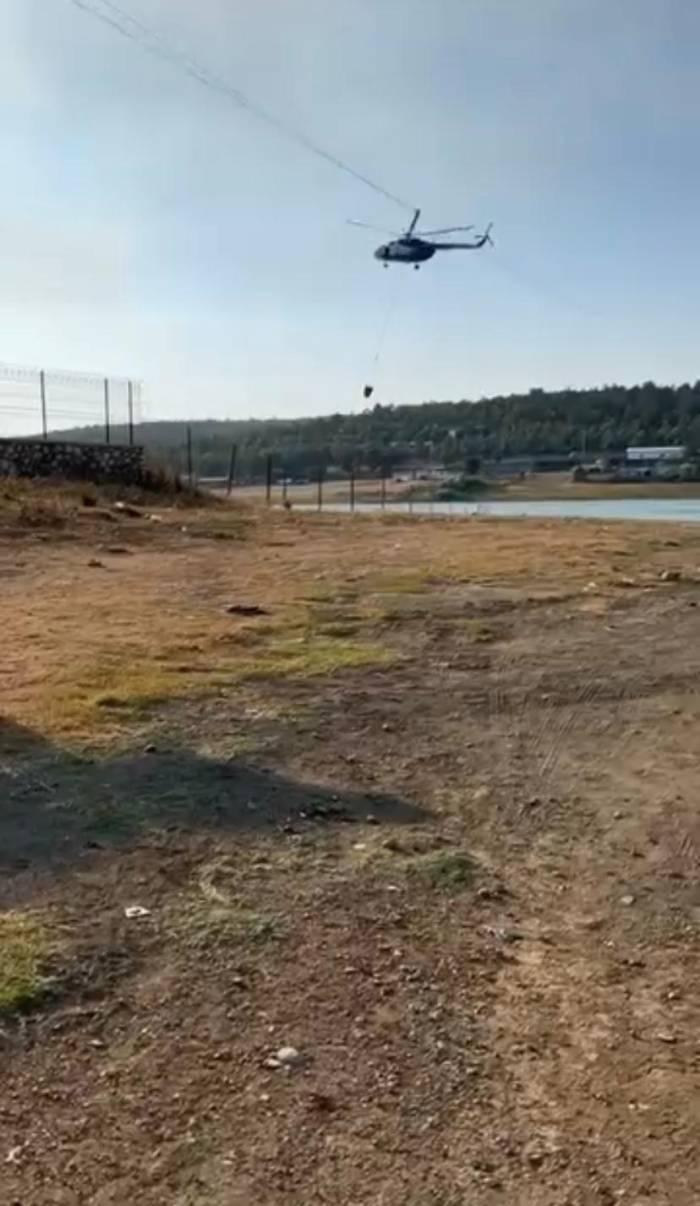 Yangına Müdahale Eden Jandarma Pilotundan Büyük Ustalık