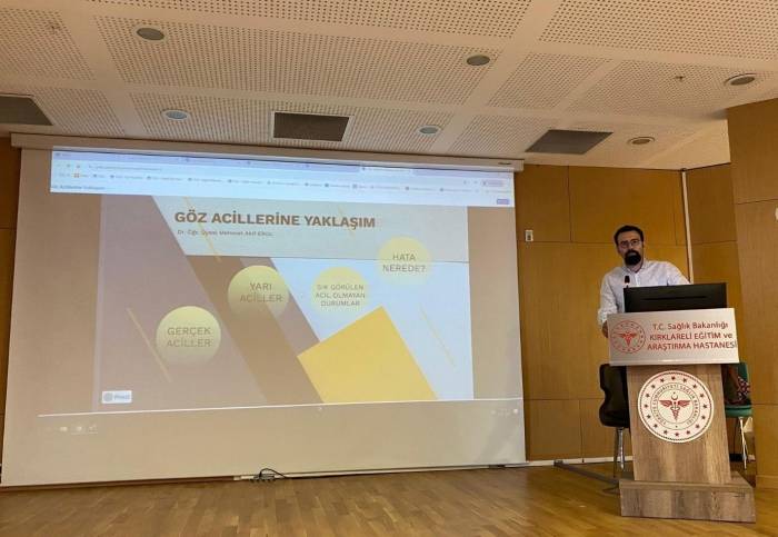 Kırklareli’nde "Göz Acillerinde Yaklaşım İlkeleri" Konulu Konferans Düzenlendi