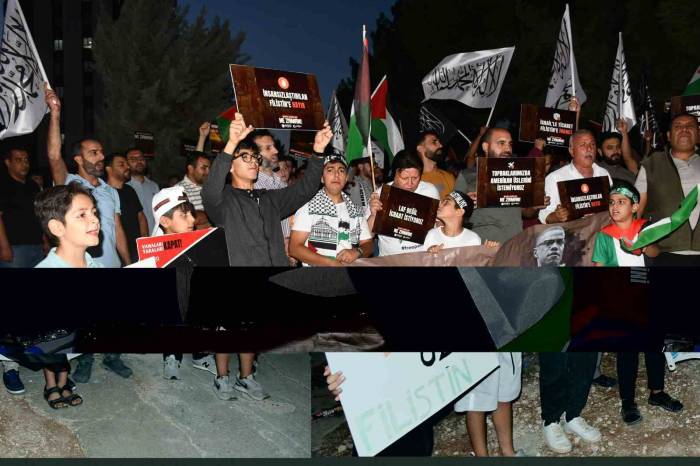 Siverek’te Sumud Filosu’na Destek Konvoyu