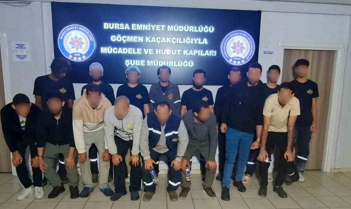 Bursa’da Kaçak Göçmen Operasyonu