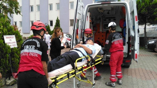 Hastanede Gerçeğini Aratmayan Yangın Tatbikatı