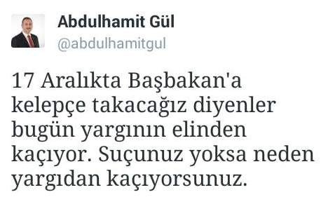 Gül’den Fetö Soruşturmasında Yurt Dışına Kaçanlara Gönderme