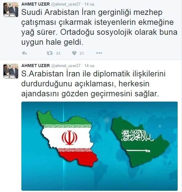 Ak Parti’li Vekilden ’Arabistan-iran Gerginliği’ Yorumu