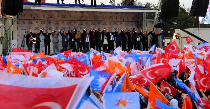 Başbakan Davutoğlu Erzurum Mitinginde Konuştu