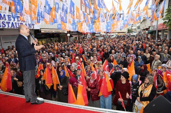 Süleyman Soylu, Vakfıkebir’deki Mitingde Konuştu