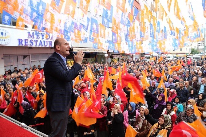 Süleyman Soylu, Vakfıkebir’deki Mitingde Konuştu