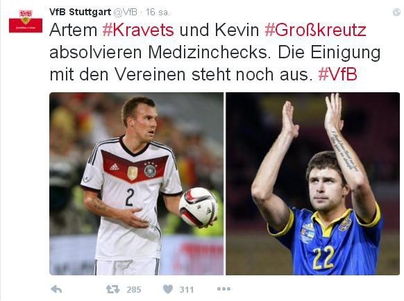 Grosskreutz, Adım Adım Stuttgart’a