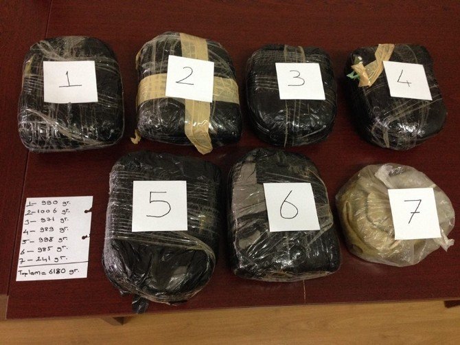 Amasya’da 6 Kilo Uyuşturucu Ele Geçirildi