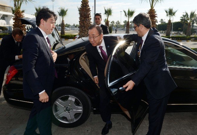 Bm Genel Sekreteri Ban Ki-moon Antalya’dan Ayrıldı