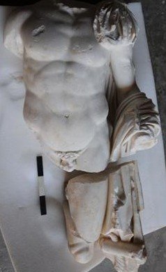 Aspendos Antik Kenti Kazılarında Apollon Heykeli Bulundu