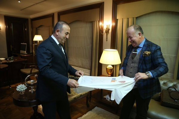 Çavuşoğlu, Antalyapsor Başkanı Gencer’i Ağırladı