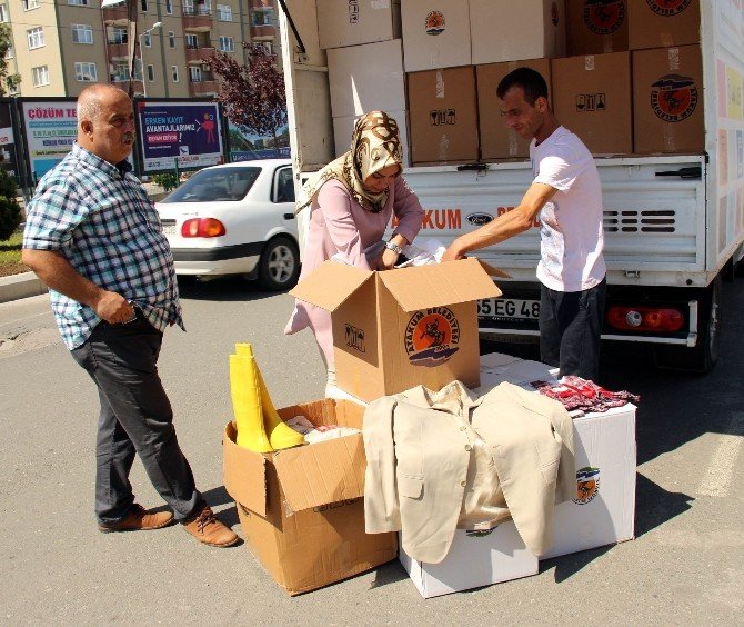Samsun’dan Hopa’ya Yardım Eli