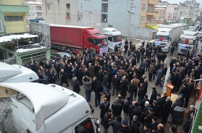 Bafra’dan Türkmenlere 6 Tır Yardım Gönderildi