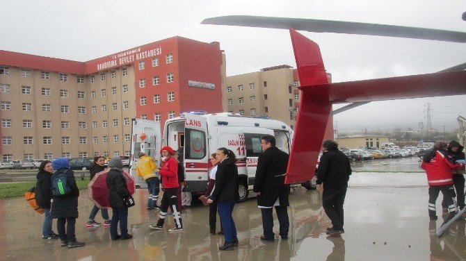 Kalbi Duran Hasta Ambulans Helikopterle Sevk Edildi