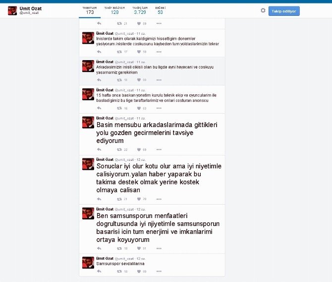 Özat, Sosyal Medyadan Bombalamaya Devam Ediyor