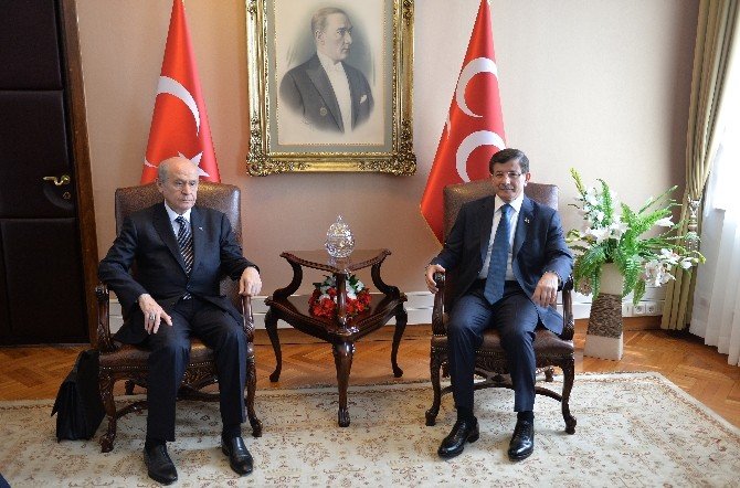 Davutoğlu-bahçeli Görüşmesi Başladı