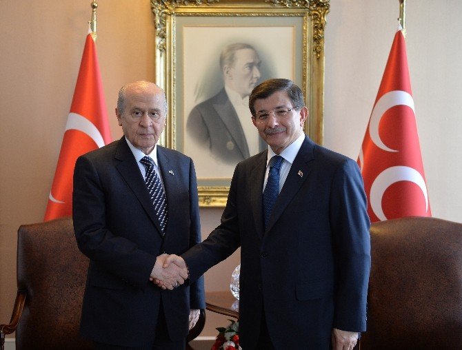 Davutoğlu-bahçeli Görüşmesi Başladı