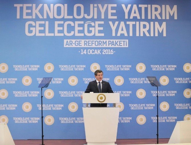 Davutoğlu, Ar-ge Reform Paketi Tanım Programında Konuştu