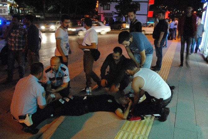 Amasya’da Alkollü Sürücü-polis Kovalamacasında Bir Polis Yaralandı