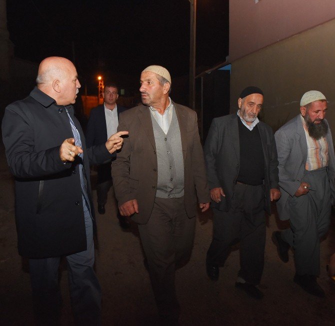 Erzurum Büyükşehir Belediye Başkanı Sekmen, Köylerde İncelemede Bulundu