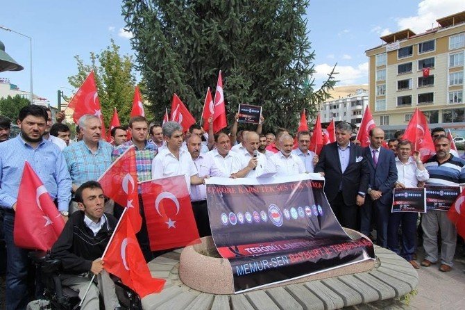 Bayburt’ta Stk’lar Terörü Lanetledi
