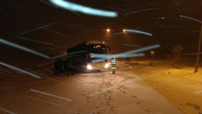 Bayburt’ta Yoğun Kar Yağışı