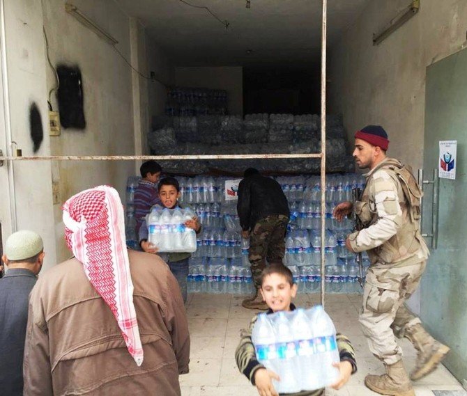 Yardım Tır’ları Halep’e Ulaştı
