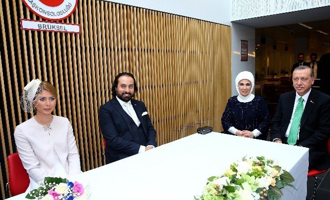 Cumhurbaşkanı Erdoğan Brüksel’de Nikah Şahidi Oldu