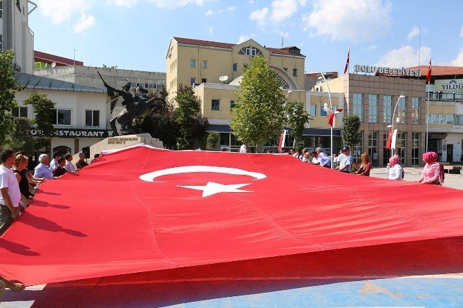 Bolu’dan Sarıkamış’a 96 M2 Dev Türk Bayrağı Gönderildi