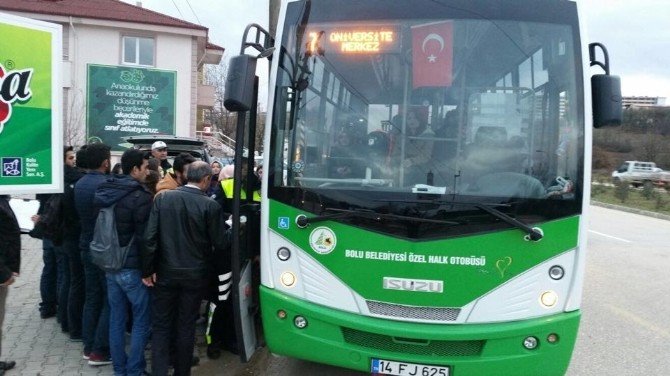 Bolu’da Fazla Yolcu Taşıyan Minibüslere Ceza Kesildi
