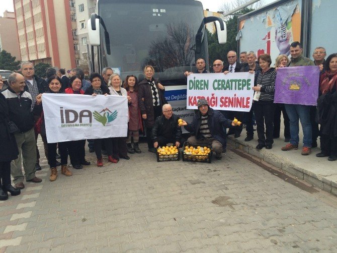 Çanakkale’den Cerattepe’ye Destek İçin Yola Çıktılar