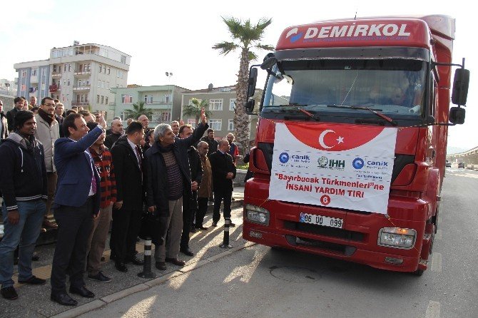 Canik’ten Bayır Bucak Türkmenlerine Yardım Eli
