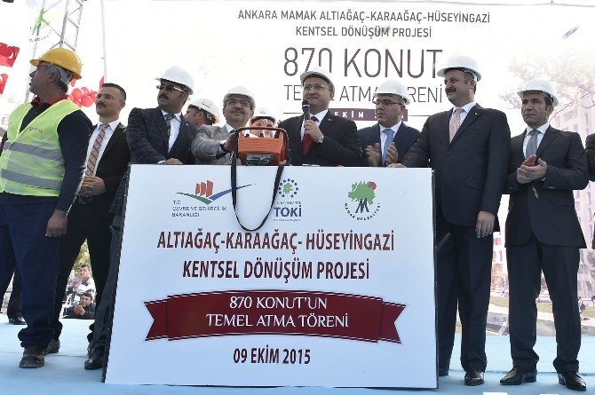 Başbakan Yardımcı Akdoğan Ve Bakan Güllüce Mamak’ta 870 Konutun Temel Atma Törenine Katıldı