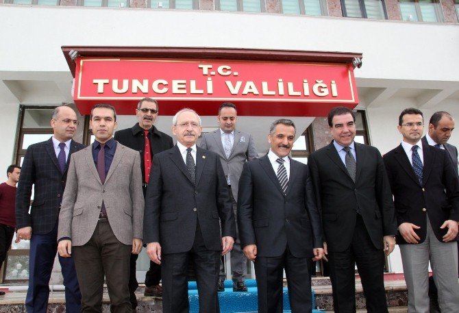 Chp Lideri Kılıçdaroğlu Tunceli Valiliğini Ziyaret Etti