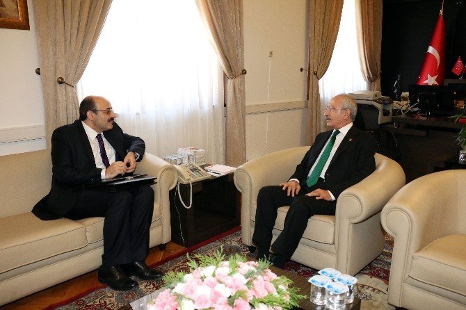 Chp Genel Başkanı Kılıçdaroğlu, Yök Başkanı Saraç’ı Kabul Etti