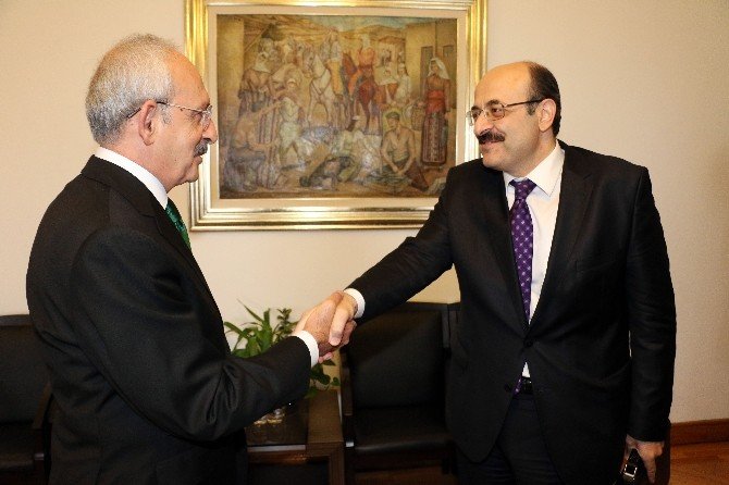Chp Genel Başkanı Kılıçdaroğlu, Yök Başkanı Saraç’ı Kabul Etti
