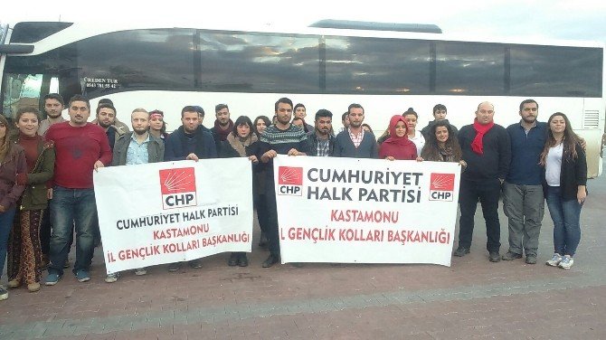 Chp Kastamonu Gençlik Kolları, Atatürk’ü Ziyaret Etti