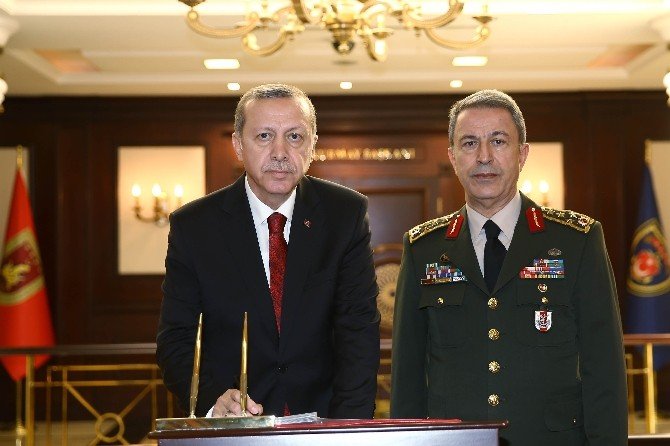 Cumhurbaşkanı Erdoğan Genelkurmay Karargahı’nda
