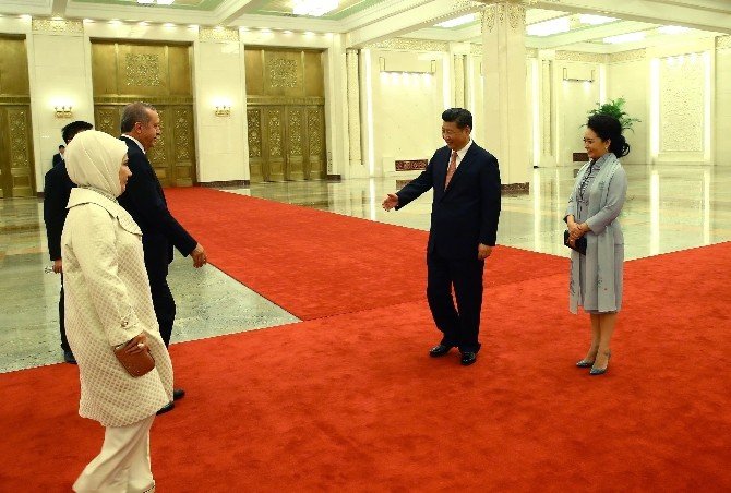 Erdoğan, Çin’de Onuruna Verilen Yemeğe Katıldı