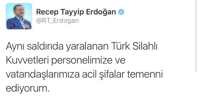 Cumhurbaşkanı Erdoğan’dan Taziye Mesajı