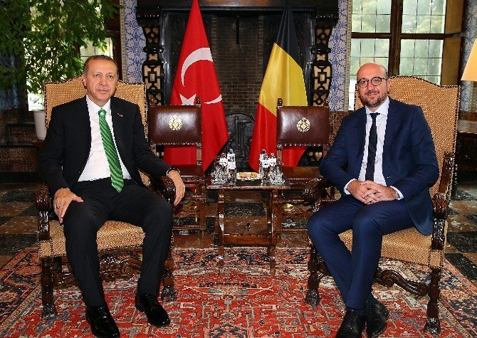 Erdoğan Belçika Başbakanı Mıchel’le Görüştü