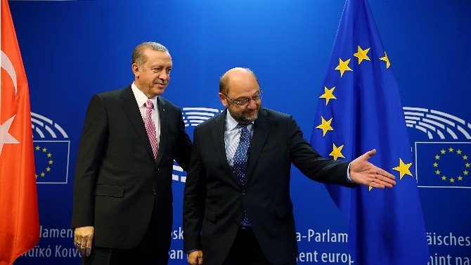 Erdoğan Avrupa Parlamentosu Başkanı Schulz’la Görüştü