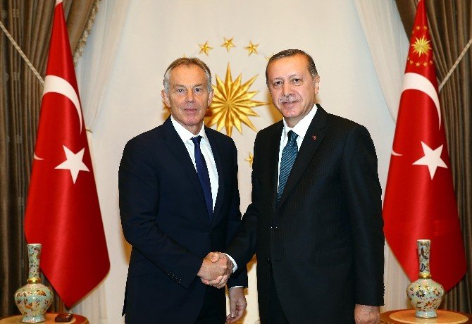 Cumhurbaşkanı Erdoğan, Eski İngiltere Başbakanı Blaır’ı Kabul Etti