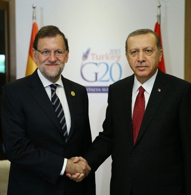 Cumhurbaşkanı Erdoğan, İspanya Başbakanı Mariano Rajoy İle Görüştü