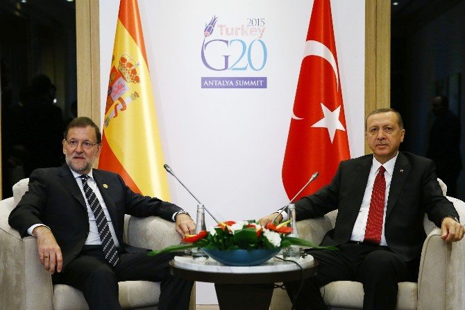 Cumhurbaşkanı Erdoğan, İspanya Başbakanı Mariano Rajoy İle Görüştü