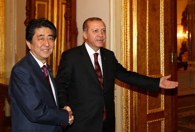 Cumhurbaşkanı Erdoğan, Japonya Başbakanı Abe’yi Kabul Etti