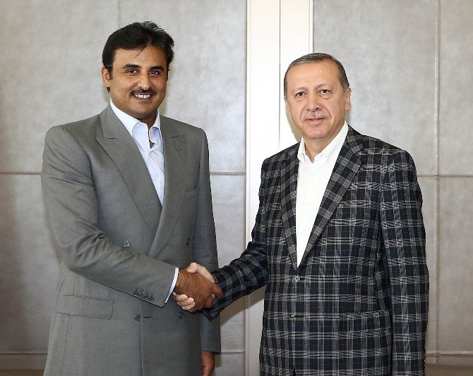 Cumhurbaşkanı Erdoğan, Katar Emiri İle Görüştü