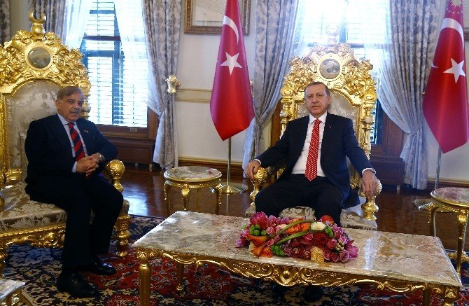 Erdoğan, Pakistan Pencap Eyaleti Başbakanı Şahbaz Şerif’i Kabul Etti