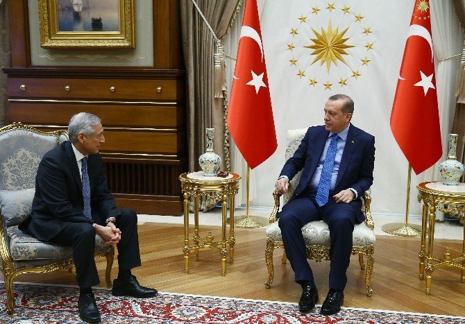 Cumhurbaşkanı Erdoğan, Şili Dışişleri Bakanı Munoz’u Kabul Etti