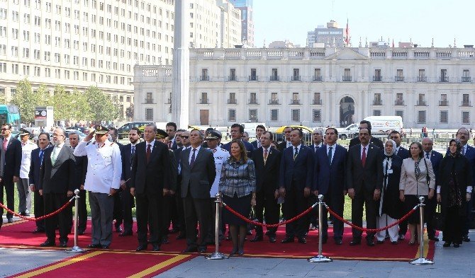 Erdoğan Şili’de Bernardo O’hıggıns Anıtı’na Çelenk Koydu